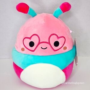 ❤️ GRIFFITH 🐛 FTM Pink Catapillar Heart Glasses Valentine 2024 Squishmallow NWT